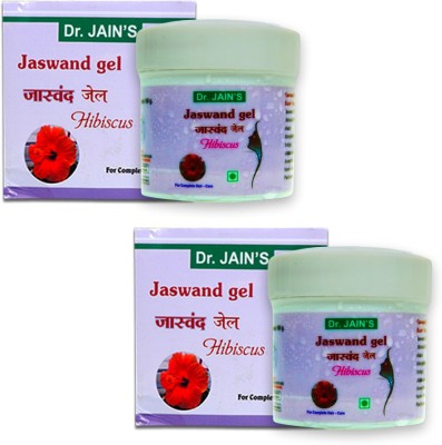 Dr. Jain's Jaswand Gel Hibiscus For Complele Hair Care 100g Gel Pack of 2 Hair Gel(200 g)