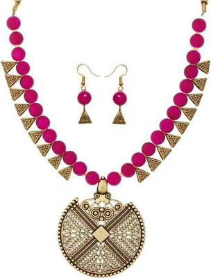 Ratmanee Alloy Gold-plated Multicolor, Gold Jewellery Set(Pack of 1)