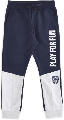 Pantaloons Junior Track Pant For Boys(Dark Blue, Pack of 1)