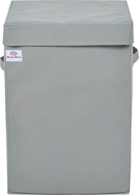 Heart Home 45 L Grey Laundry Basket(Non-Woven)