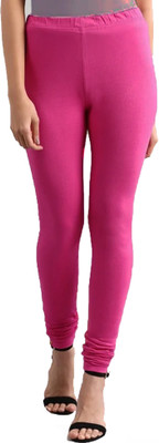 PRASUNS Churidar  Western Wear Legging(Pink, Solid)