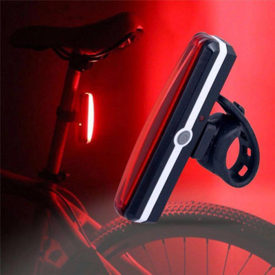 NSV 6 Modes Red Blue Cycle Rear Back Tail Light LED Rear Break Light(Red, Blue)