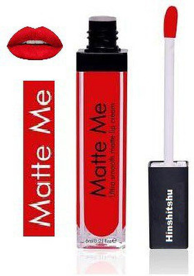 HINSHITSHU Matte Me Super Red Matt Color Lipstick(Red, 6 ml)