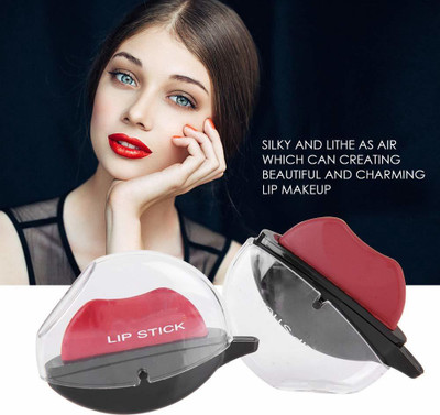 CUTE MUTE Apple Design Moisturizing Matte Cream Lipstick N.1 Pack of 2(Maroon, 4 g)