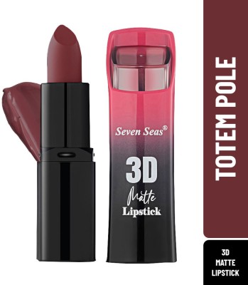 Seven Seas 3D Matte Lipstick Velvet Smooth Full Coverage(Totem Pole, 5 g)