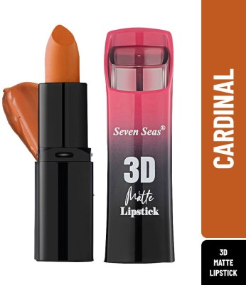 Seven Seas 3D Matte Lipstick Velvet Smooth Full Coverage(Cardinal, 5 g)