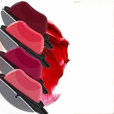 CUTE MUTE Apple Design Moisturizing Matte Cream Lipstick N.1 Pack of 4(MULTICOLOR, 8 g)