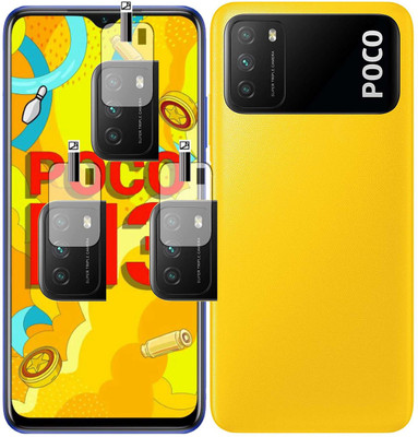 EJZATI Back Camera Lens Glass Protector for POCO M3(Pack of: 3)
