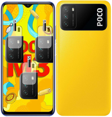 EJZATI Back Camera Lens Glass Protector for POCO M3(Pack of: 3)