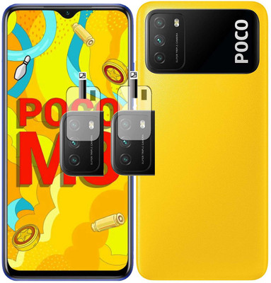 EJZATI Back Camera Lens Glass Protector for POCO M3(Pack of: 2)