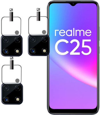 EJZATI Back Camera Lens Glass Protector for REALME C25(Pack of: 3)