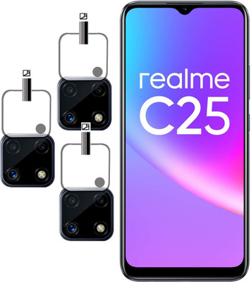 EJZATI Back Camera Lens Glass Protector for REALME C25(Pack of: 3)