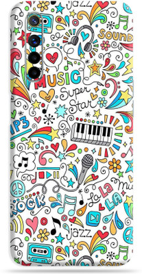 OggyBaba Realme 6, Skin Guard, An Elegant Mobile Skin(Music Graffiti Multicolor Skin With Ultra Matte Finish)