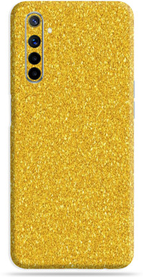 OggyBaba Realme 6, Skin Guard, An Elegant Mobile Skin(Golden Glitter Skin With Ultra Matte Finish)