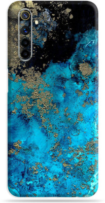 OggyBaba Realme 6, Skin Guard, An Elegant Mobile Skin(Aqua Blue Multicolor Skin With Ultra Matte Finish)