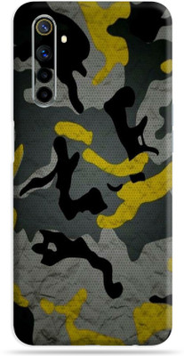 OggyBaba Realme 6, Skin Guard, An Elegant Mobile Skin(Yellow Camouflage Multicolor Skin With Ultra Matte Finish)