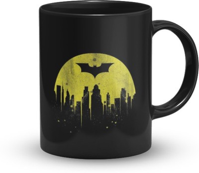 The Desi Monk batman city Coffee & Tea Cup With Print 330 ml Ceramic Coffee Mug(330 ml)