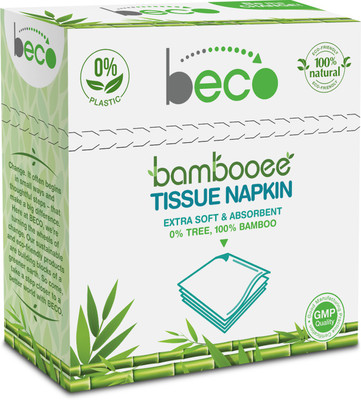 Beco Bambooee Tissue White Paper Napkins