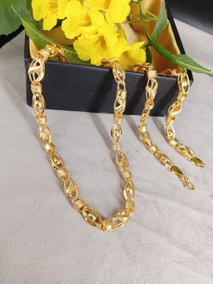 shankhraj mall Gold-plated Plated Metal Chain