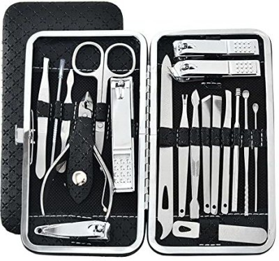 DOCOSS 19 in1 Stainless Steel Manicure Pedicure Kit Nail Cutter For Men Women With Case(19 ml, Set of 19)