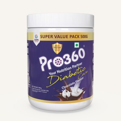 PRO360 DIABETIC PROTEIN POWDER SUPPLEMENT FOR DIABETES CARE Protein Blends(500 g, CHOCOLATE)