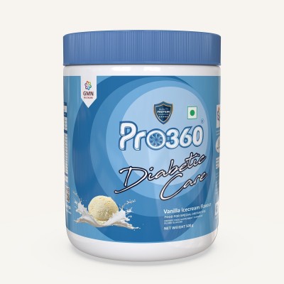 PRO360 Diabetic Protein Powder Nutrition Health Drink for Diabetic Care - No Added Sugar Protein Blends(500 g, Vanilla Ice-cream Flavour)