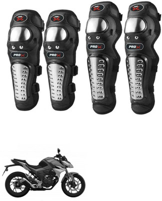 Znee Smart Knee Guard, Elbow Guard Free Black(Pack of 4)