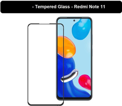 BRENZZ Edge To Edge Tempered Glass for Mi Redmi Note 11 5G, Redmi Note 11 5G, Xiaomi Note 11 5G(Pack of 1)