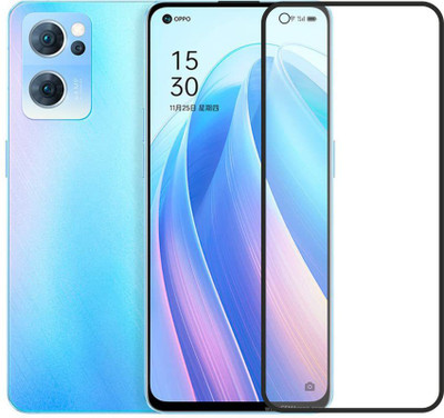 VISHZONE Edge To Edge Tempered Glass for Oppo Reno7 5G(Pack of 1)