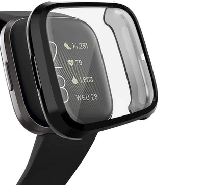 KAZUKI Front and Back Screen Guard for FitBit Versa Lite Protective Bumper(Pack of 1)