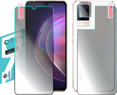 FINCH Front and Back Screen Guard for VIVO V21 5G WITH CAMERA LENS(Pack of 3)