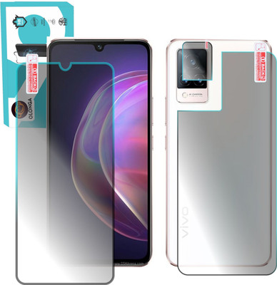 Olonga Front and Back Screen Guard for VIVO V21 5G WITH CAMERA LENS(Pack of 3)
