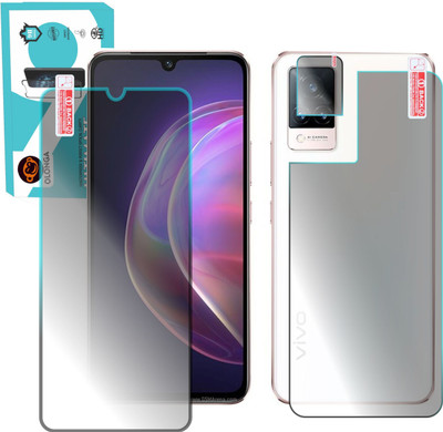 Olonga Front and Back Screen Guard for VIVO V21 5G WITH CAMERA LENS(Pack of 3)