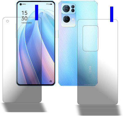PONDRIK Front and Back Screen Guard for Oppo Reno7 Pro 5G(Pack of 2)