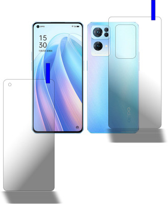 PONDRIK Front and Back Screen Guard for Oppo Reno7 Pro 5G(Pack of 2)