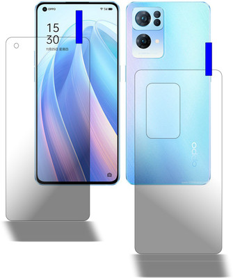 PONDRIK Front and Back Screen Guard for Oppo Reno7 Pro 5G(Pack of 2)