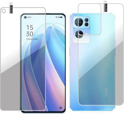 PONDRIK Front and Back Screen Guard for Oppo Reno7 Pro 5G(Pack of 2)