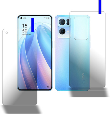 PONDRIK Front and Back Screen Guard for Oppo Reno7 Pro 5G(Pack of 2)