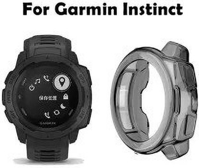KAZUKI Front and Back Screen Guard for Garmin Instinct Protective Bumper(Pack of 1)