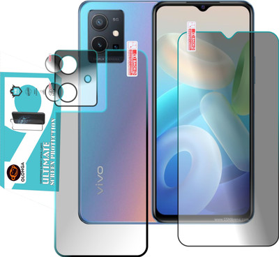 Olonga Front and Back Screen Guard for VIVO Y75 5G WITH CAMERA LENS(Pack of 3)