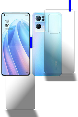 PONDRIK Front and Back Screen Guard for Oppo Reno7 Pro 5G(Pack of 2)