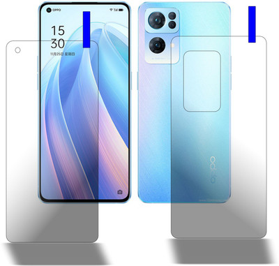 PONDRIK Front and Back Screen Guard for Oppo Reno7 Pro 5G(Pack of 2)