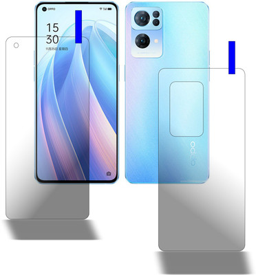 PONDRIK Front and Back Screen Guard for Oppo Reno7 Pro 5G(Pack of 2)