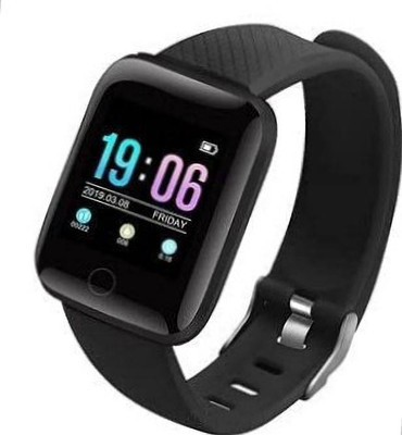 Fusion Tech ID116 SMART BLUETOOTH BAND BRACELET OPTICAL SENSOR Smartwatch(Black Strap, Free size)
