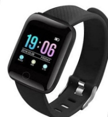 TECHEMPIRE LATEST ID116 DIGITAL SMART BAND BLUETOOTH WITH OPTICAL SENSOR Smartwatch(Black Strap, Free size)