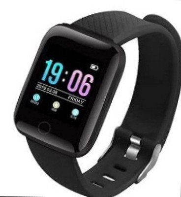 Narayan Enterprisesss LATEST ID116 DIGITAL SMART WATCH BAND BLUETOOTH WITH OPTICAL SENSOR Smartwatch(Black Strap, Free size)