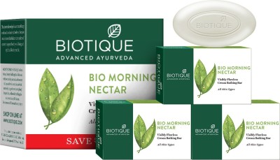 BIOTIQUE Bio Morning Nectar Flawless Skin Soap (75g x 3)(3 x 75 g)