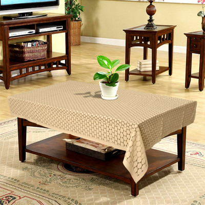 KUBER INDUSTRIES Printed 4 Seater Table Cover(Sand, Cotton)
