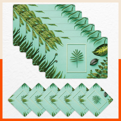 Matworks by Bathla Rectangular Pack of 6 Table Placemat(Multicolor, Plastic)