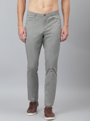 THOMAS SCOTT Regular Fit Men Grey Trousers